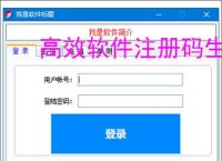 高效软件注册码生成器的开发与应用